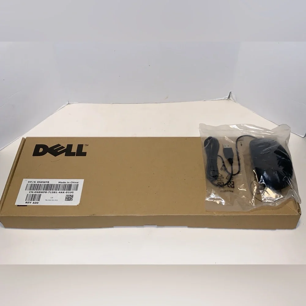 DELL Wired Slim Keyboard (KB-113p) & Wired Mouse: Brand New / Original Box